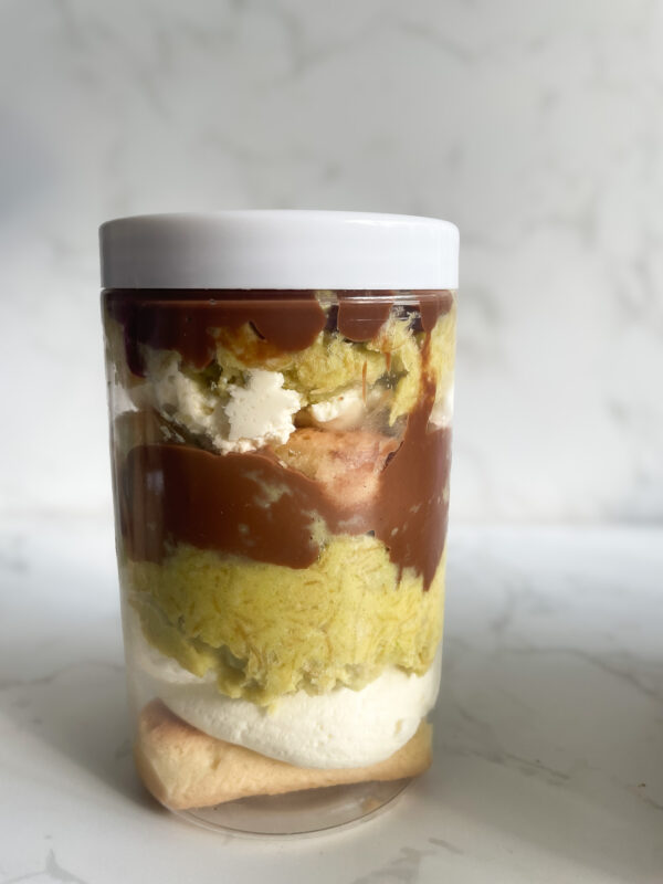 Pistachio Kunafa Tiramisu Jar