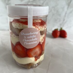 Strawberry & White Chocolate Tiramisu Jar