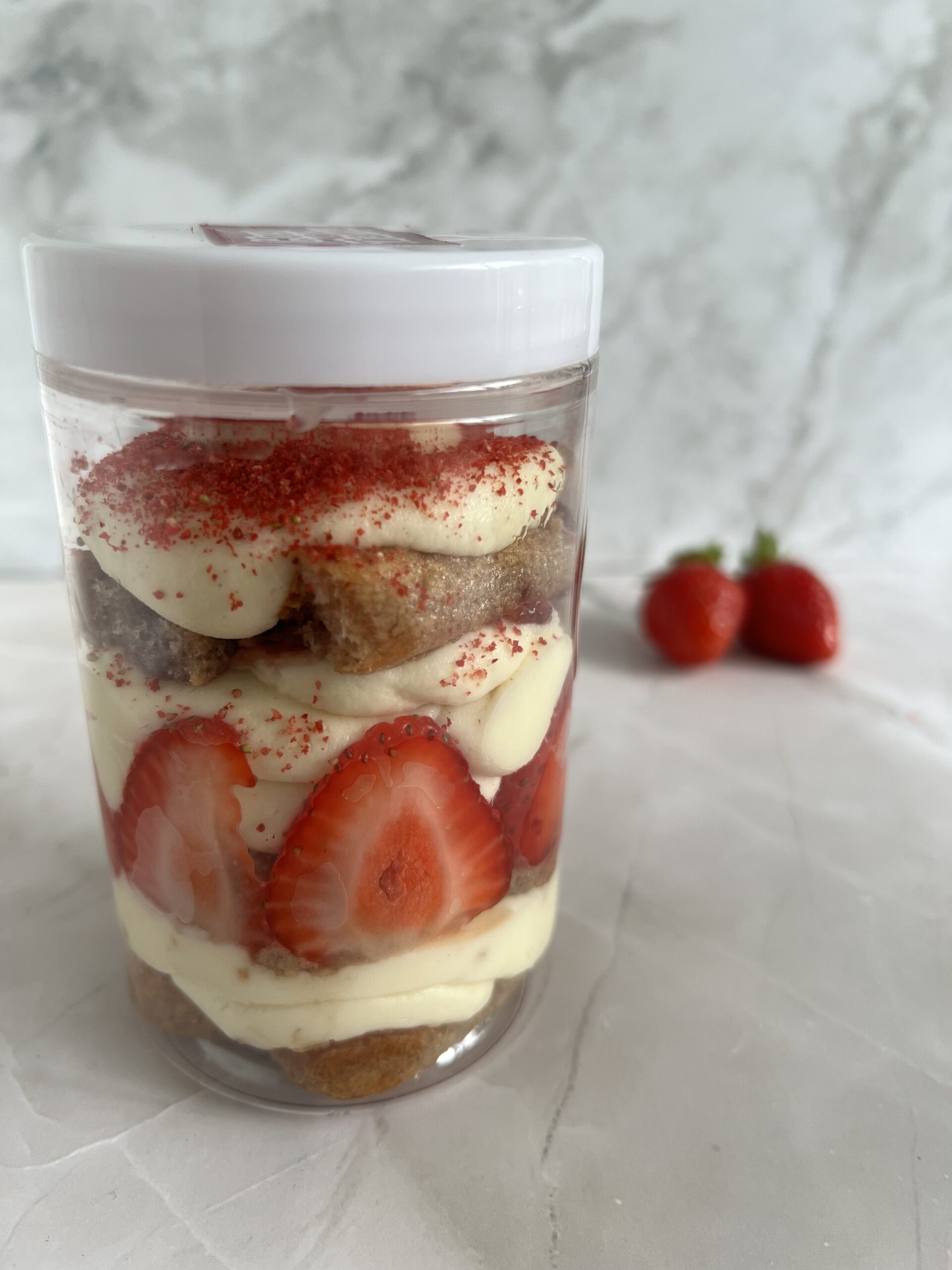 Strawberry & White Chocolate Tiramisu Jar - Image 4